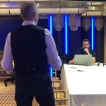 Gianluca Girardi, direttore commerciale, parla al pubblico