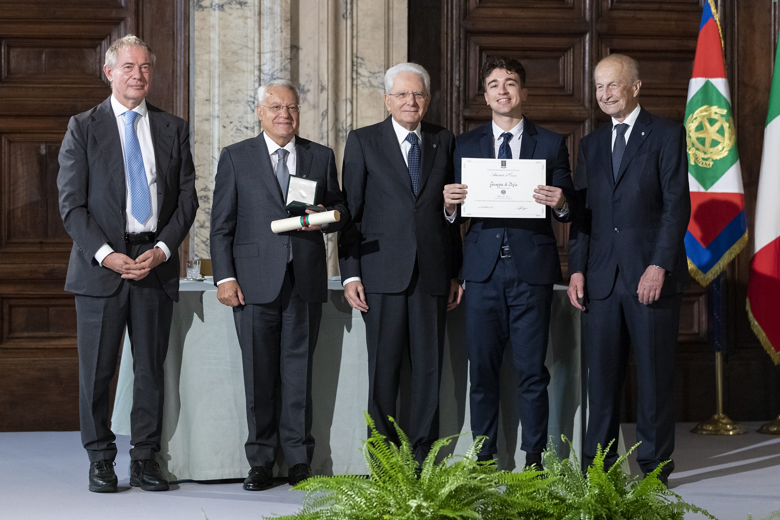 Onorificenza Cavaliere del lavoro a Pedranzini (BPS)