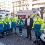 Foto di gruppo della Onlus Misericordia con il Presidente Vito Petrotta e gli operatori